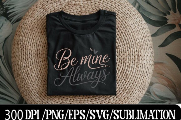 Be Mine Always: A Romantic Quote Design for Modern Projects