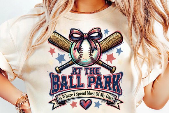Celebrate Baseball Season: The Ballpark PNG Design for Moms