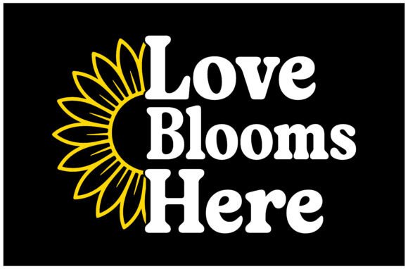 Love Blooms Here: A Versatile SVG Design for Creative Projects