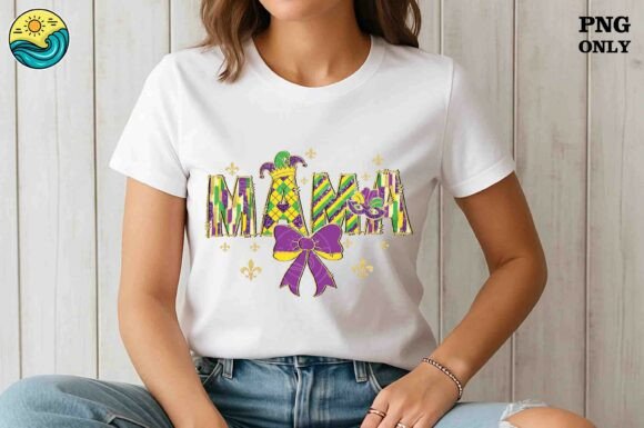 Mardi Gras Mama PNG Design for Festive Graphics