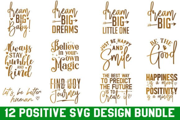 Positive SVG Design Bundle: Elevate Your Creative Projects
