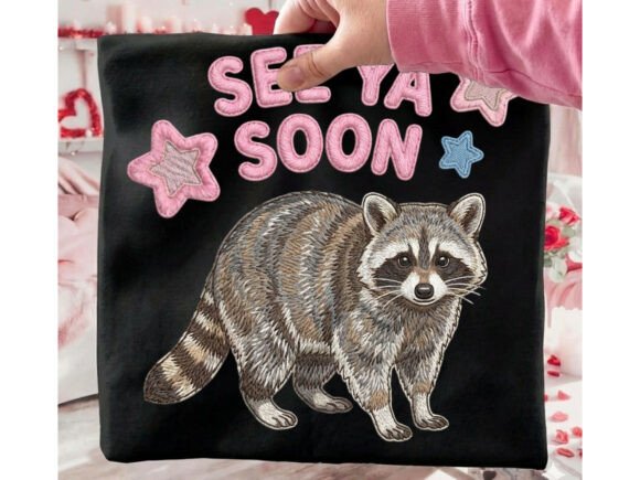 See Ya Soon Raccoon Trash Panda Trend T-Shirt Design