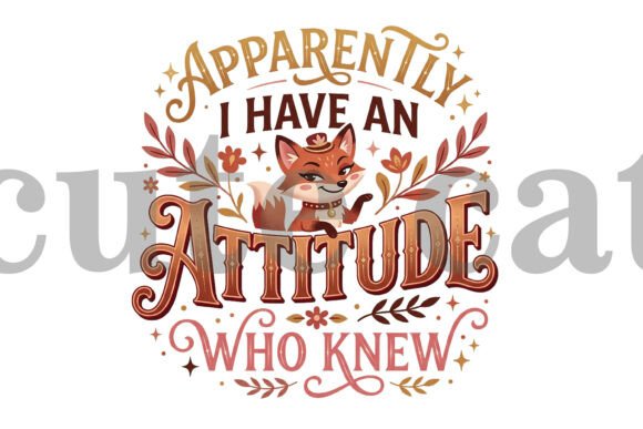 Unleash Creativity with the Funny Fox Attitude PNG Design
