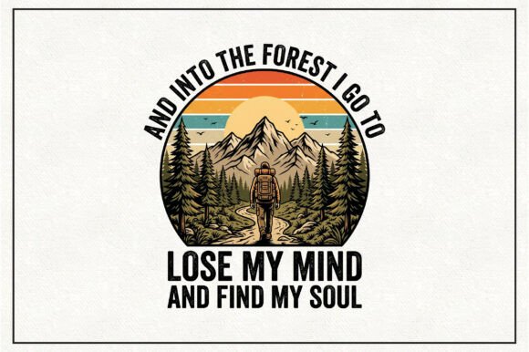 Vintage Hiking Nature Adventure Design: A Creative Asset