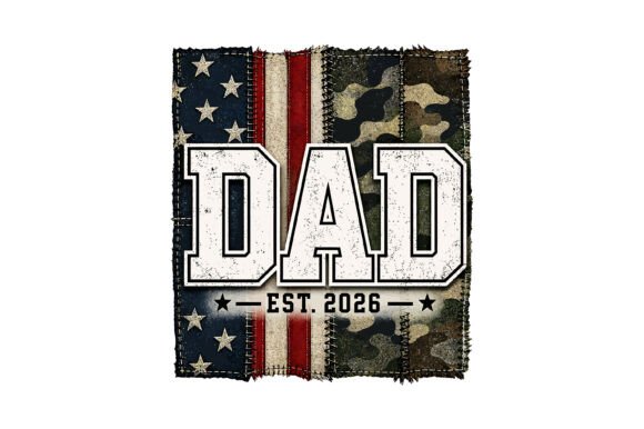 Vintage USA Dad Flag Camo Design: A Patriotic Asset